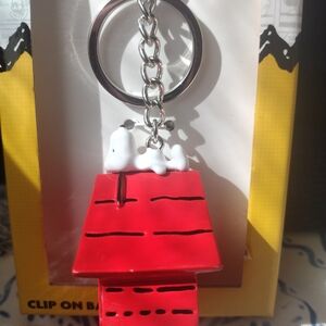 Red Doghouse Keychain